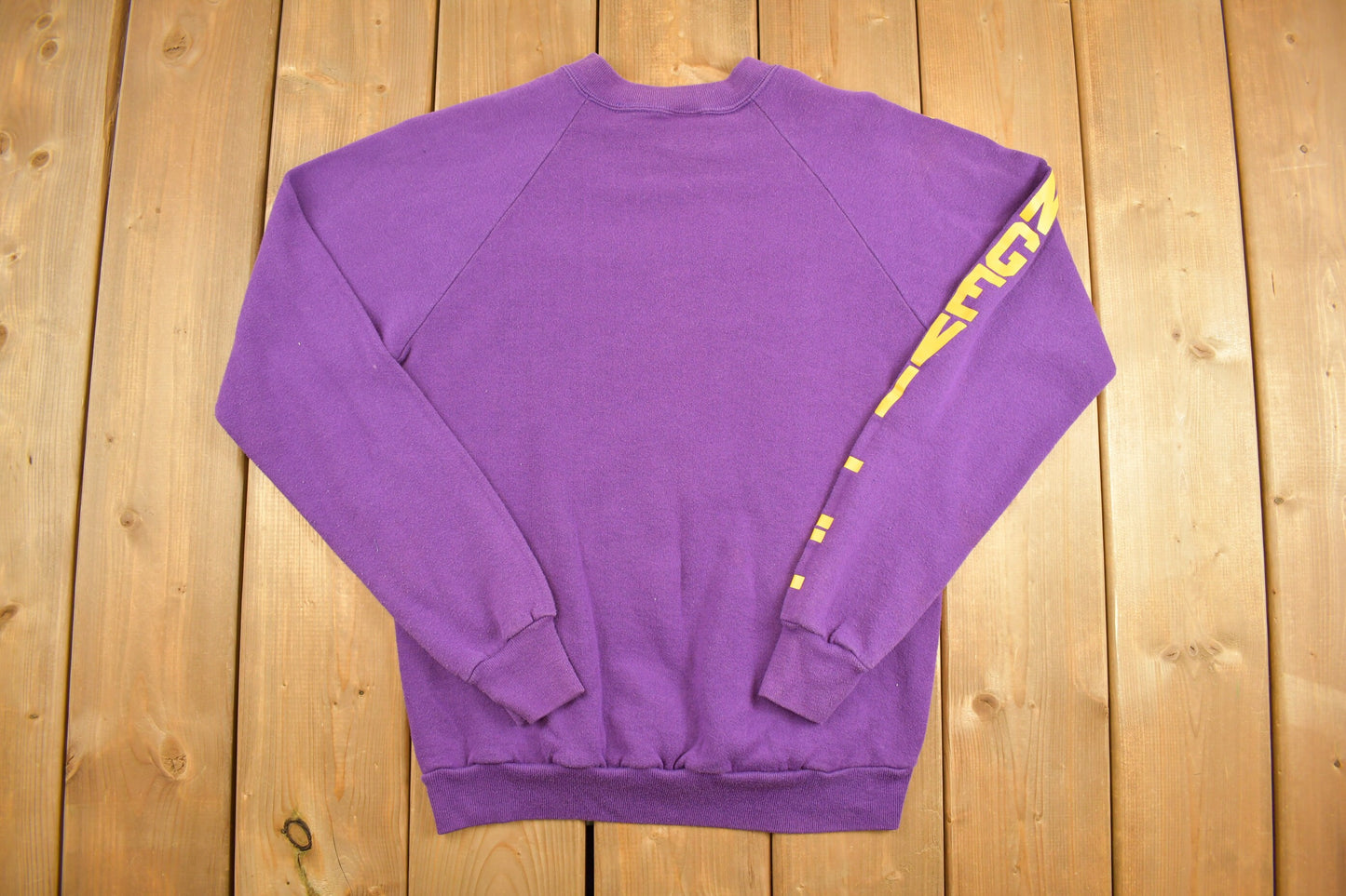 Vintage 1990s Orangeville Broncos Purple Collegiate Crewneck