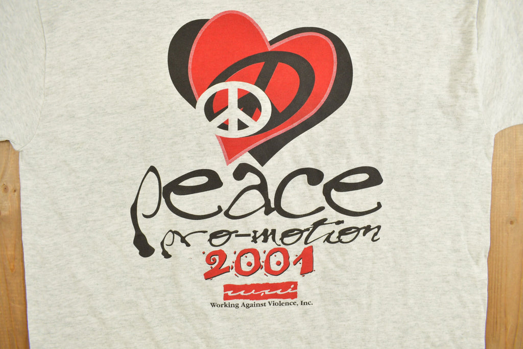 Vintage Y2K Peace Pro-Motion 2001 Graphic T-Shirt Streetwear