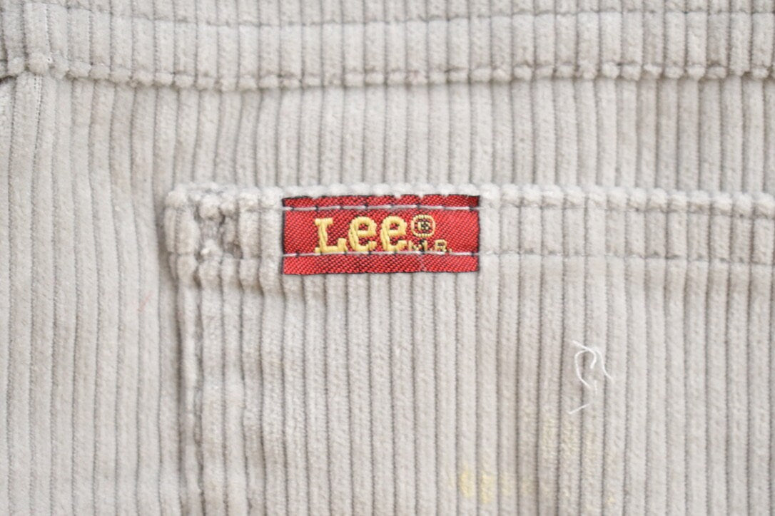 Vintage 1970s Lee Grey Corduroy Trousers Size 24 x 32