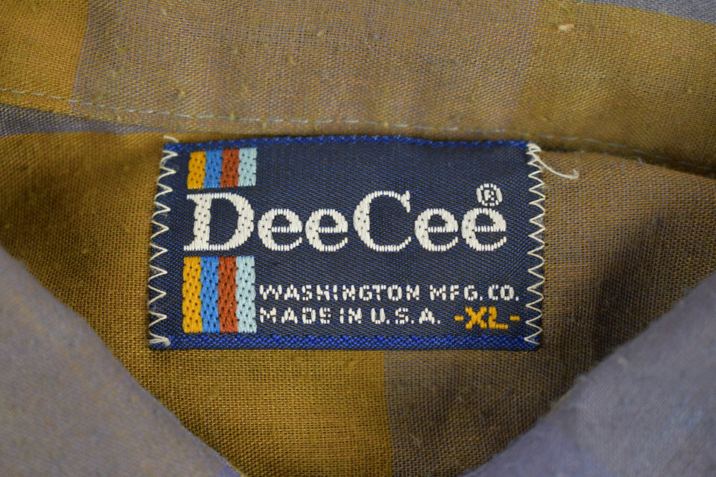 Vintage 1970s DeeCee Plaid Button-Up Shirt