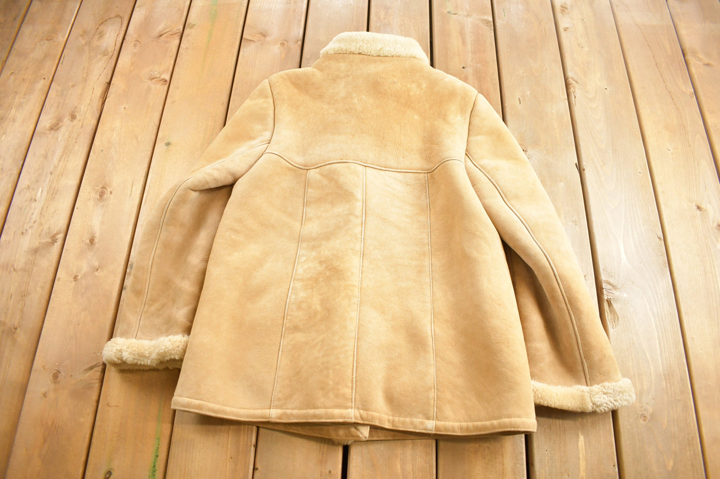 Vintage 1980s Shearling Leather Coat Size 13/14 / Vintage Shearling Coat / True Vintage / Made In Canada / Womenswear