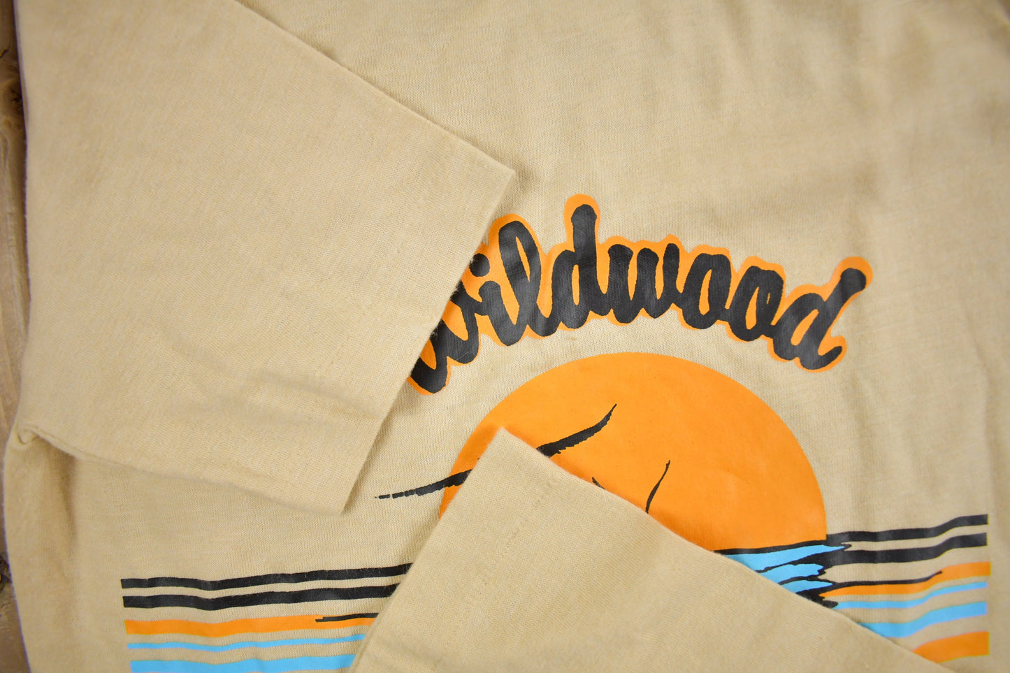 Vintage 1970s Wildwood New Jersey Youth Souvenir T Shirt / Streetwear / Made In USA / Vacation Tee / Travel T Shirt / Single Stitch