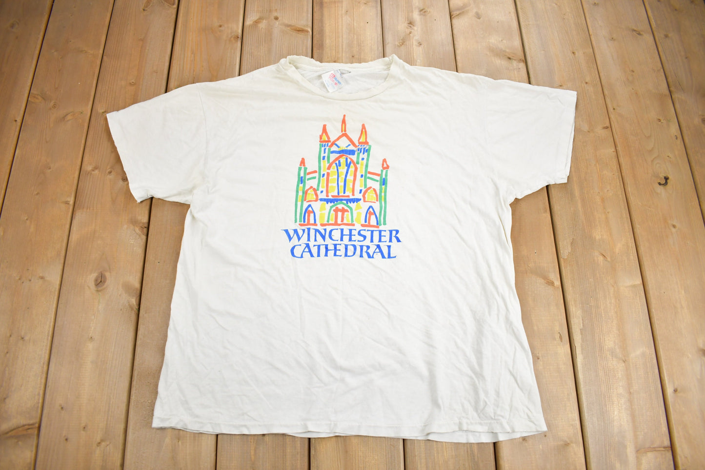 Vintage 1990s Winchester Cathedral Graphic T Shirt / Vintage T Shirt / Streetwear / Graphic Tee / Single Stitch / Made In USA