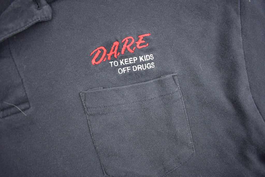 Vintage 1990s D.A.R.E. To Resist Drugs And Violence Polo Shirt
