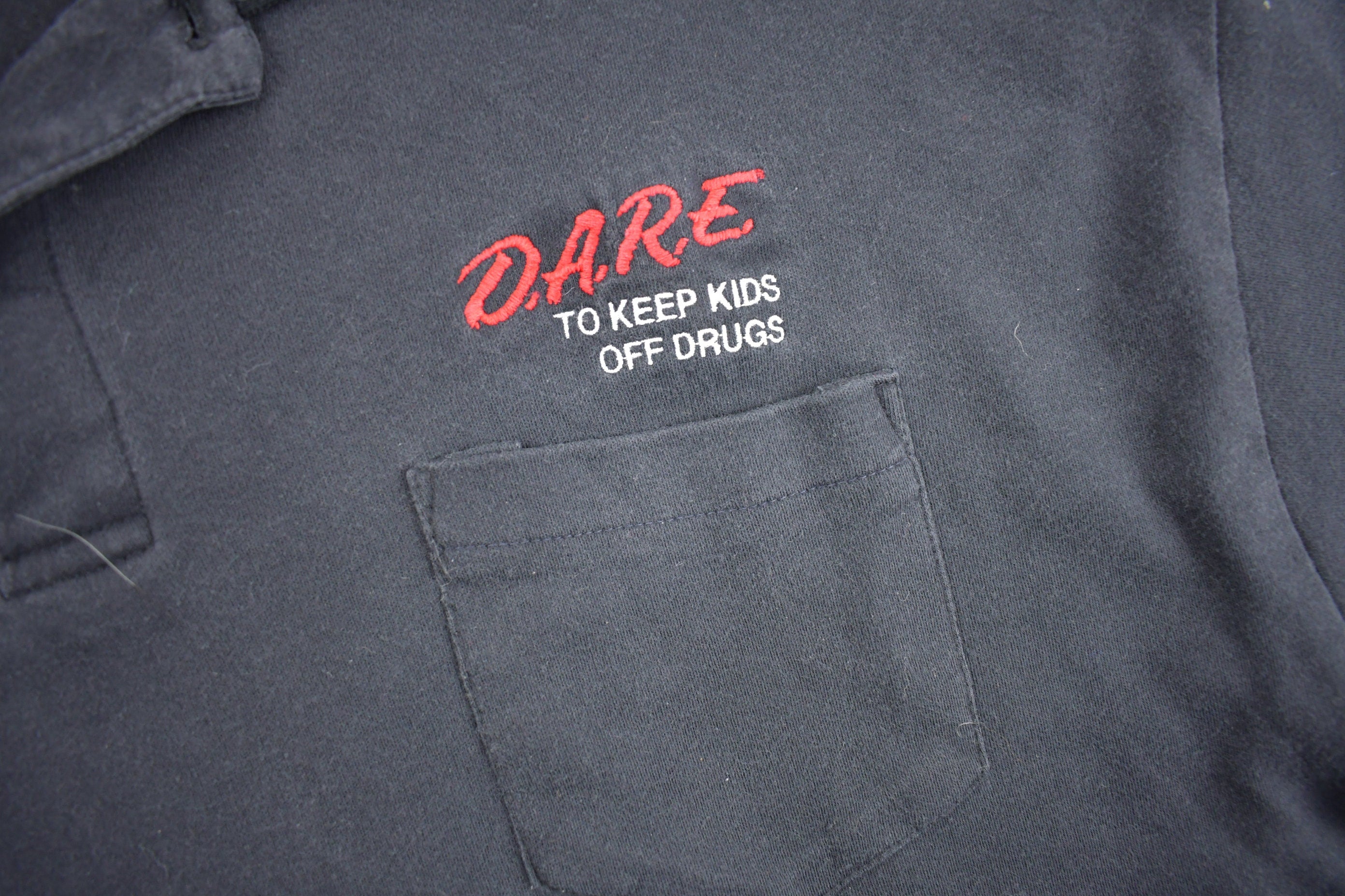 Vintage 1990s D.A.R.E. To Resist Drugs And Violence Polo Shirt