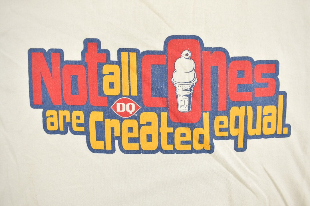 Vintage Y2K Dairy Queen Ice Cream Graphic T-Shirt / Streetwear / Retro Style / Y2K Graphic Tee / Vintage DQ / American Vintage