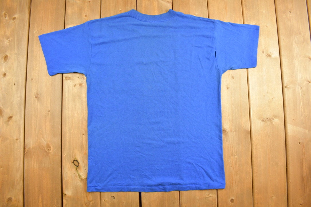 Vintage 1989 Blue Florida Souvenir T Shirt / Streetwear / Made In USA / Vacation Tee / Travel T Shirt / Tourist Shirt / Plam Tree