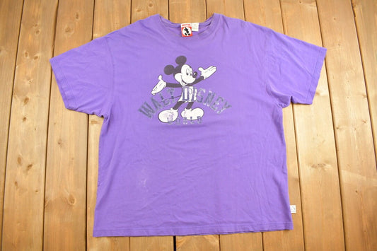 Vintage 1990s Mickey Inc Purple Walt Disney World Disney T-Shirt / 90s Graphic Tee / Vintage Mickey Mouse / 90s Disney Tee