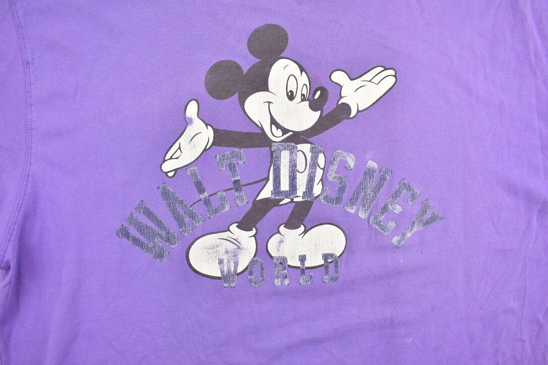 Vintage 1990s Mickey Inc Purple Walt Disney World Disney T-Shirt / 90s Graphic Tee / Vintage Mickey Mouse / 90s Disney Tee