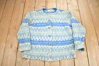 Vintage 1960s Icelandic Hand Knit Cardigan Sweater