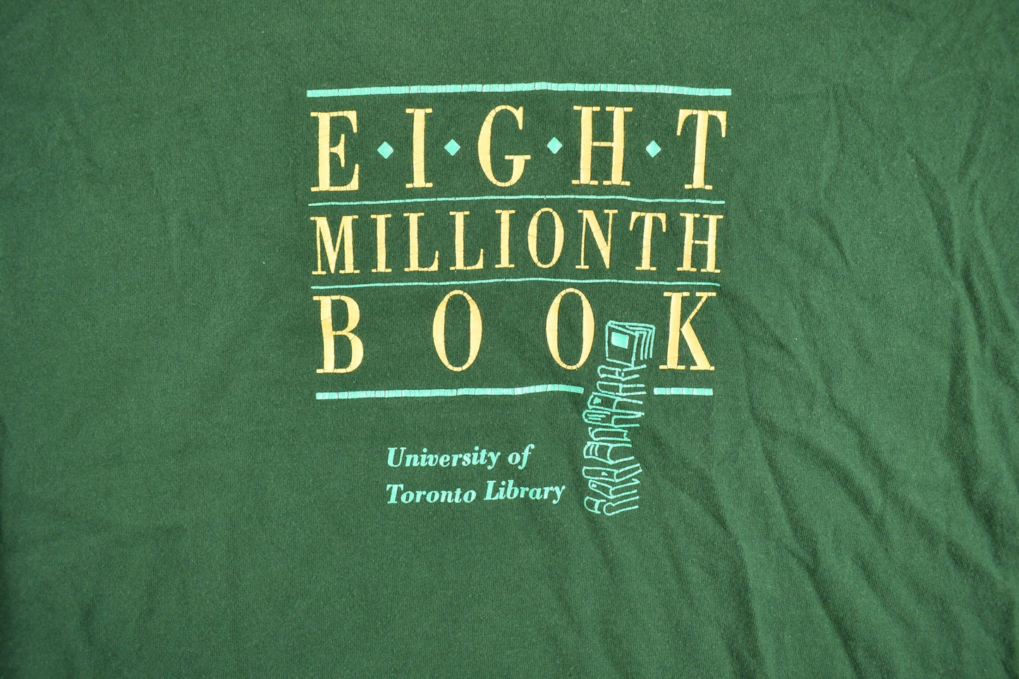 Vintage 1990s University Of Toronto Library Collegiate T-Shirt / Americana / College Tee / Made In Canada / Single Stitch / Book Club