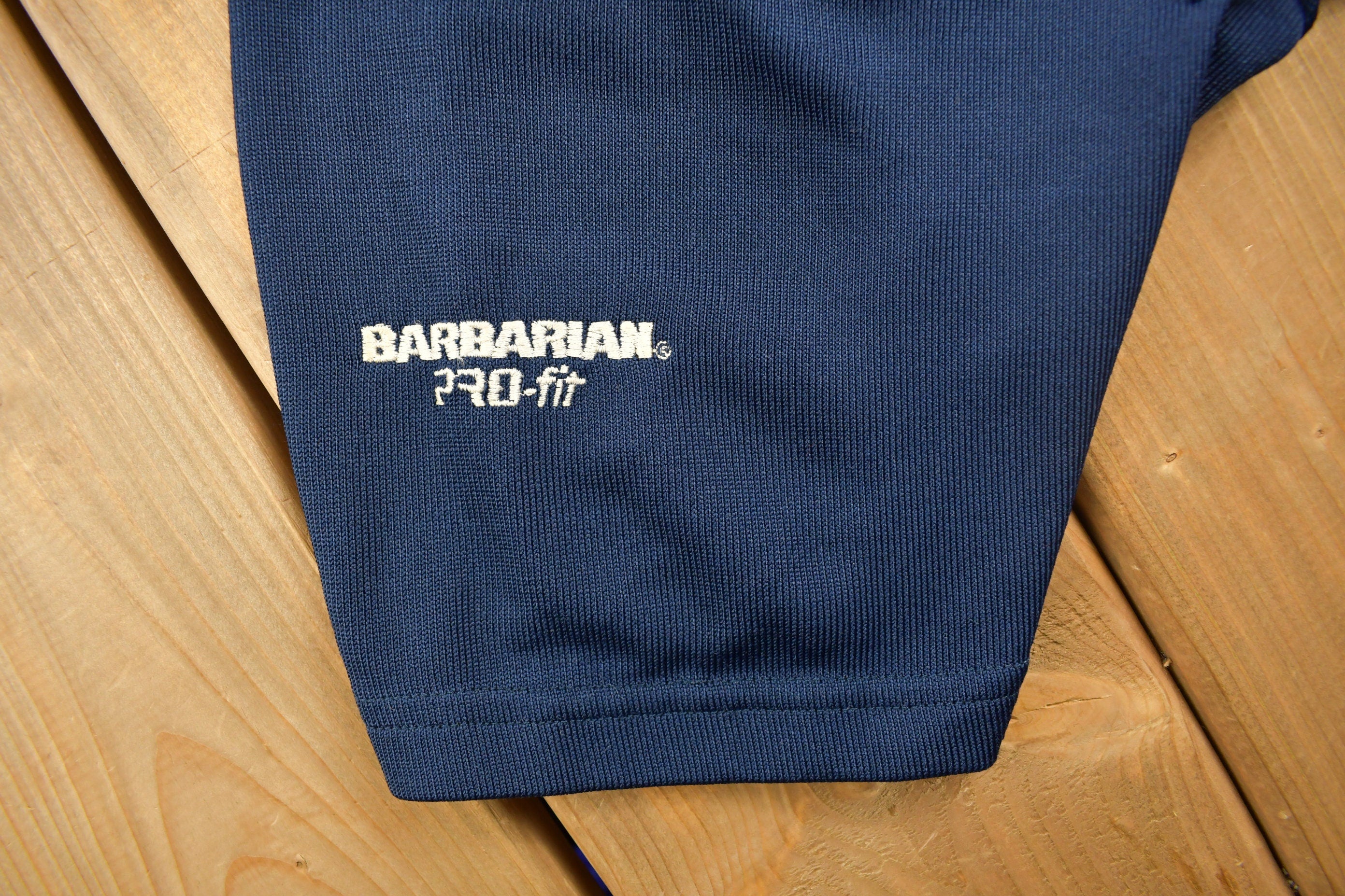 Vintage 1970s Barbarian Pro Fit Eagle Embroidered Polo Shirt