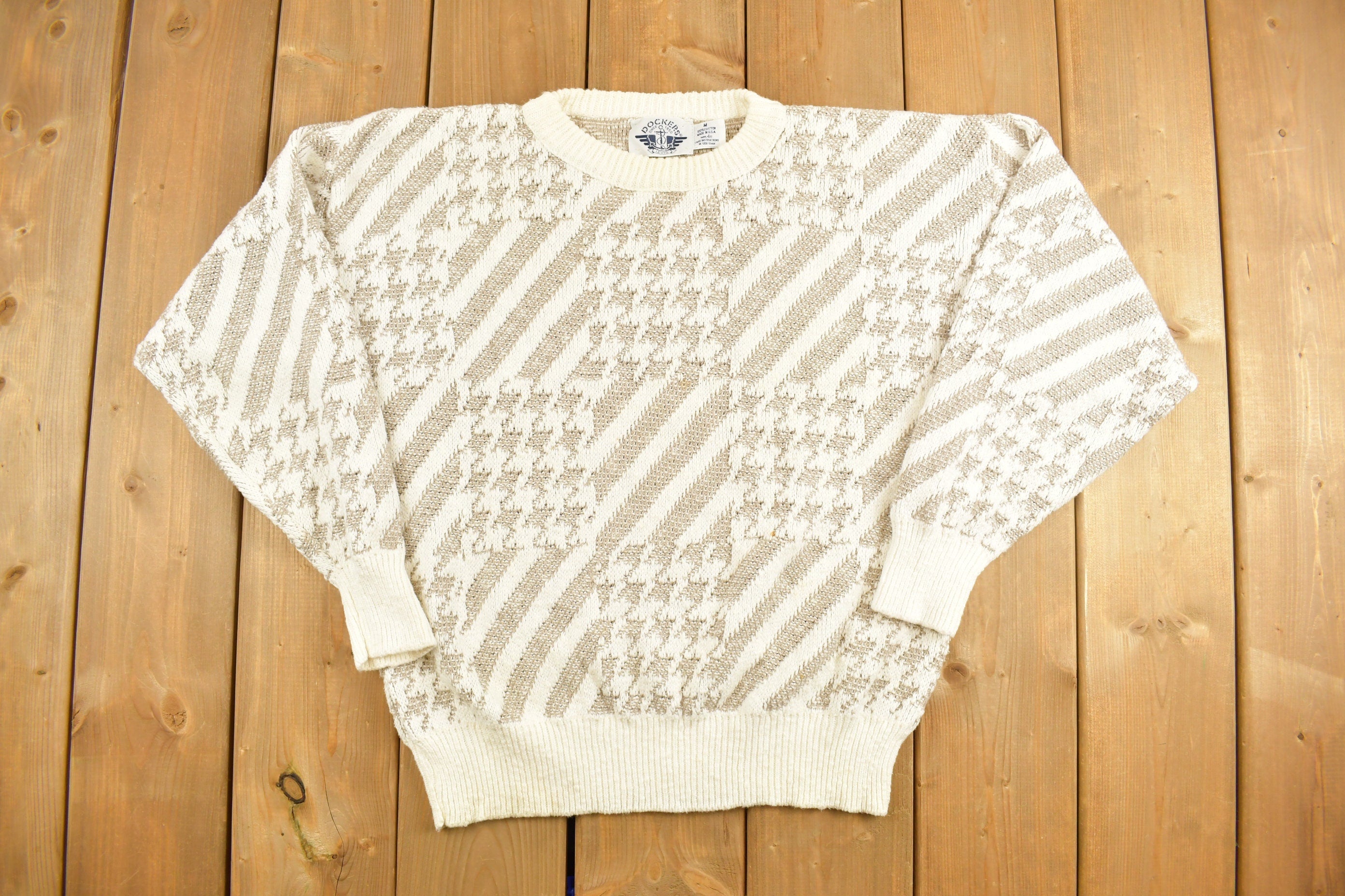 Vintage 1990s Levis Dockers Knitted Crewneck Sweater
