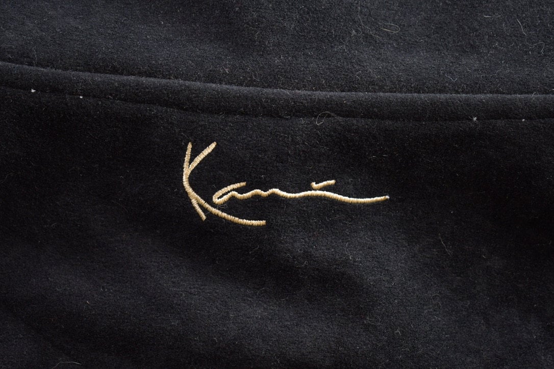 Vintage Y2K Karl Kani Embroidered Zip Up Fleece Sweater / Streetwear / Size XXL / Oversized / Y2K Style / Vintage Hoodie