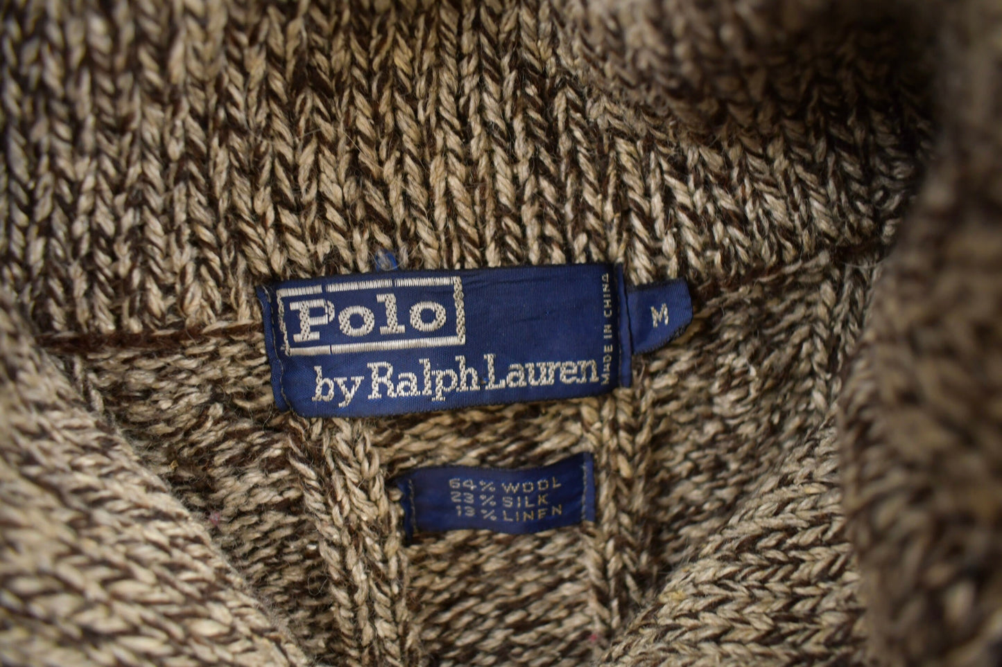 Vintage 1990s Polo Ralph Lauren Wool Cable Knit Cardigan Sweater / Vintage Cardigan / Button Up / Vintage Ralph Lauren / 80s Polo