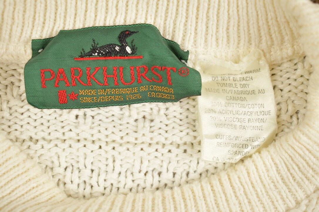 Vintage 1990s Parkhurst 3D Knit Sweater / Vintage Sweatshirt / Abstract Patterns /  Streetwear / Basic / Essentials / 90s Sweater / Grandpa