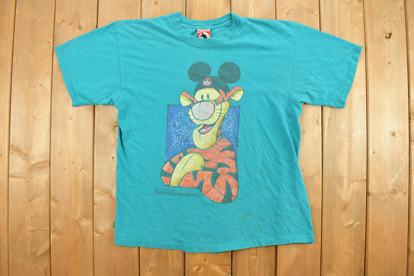 Vintage 1990s Tigger Mickey Inc Graphic T-Shirt / Winnie The Pooh / Disney / Cartoon / American Streetwear / Vintage Tigger / Vintage Mickey