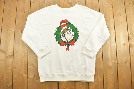 Vintage 1994 Dr Seuss' Cat In The Hat Christmas Sweater