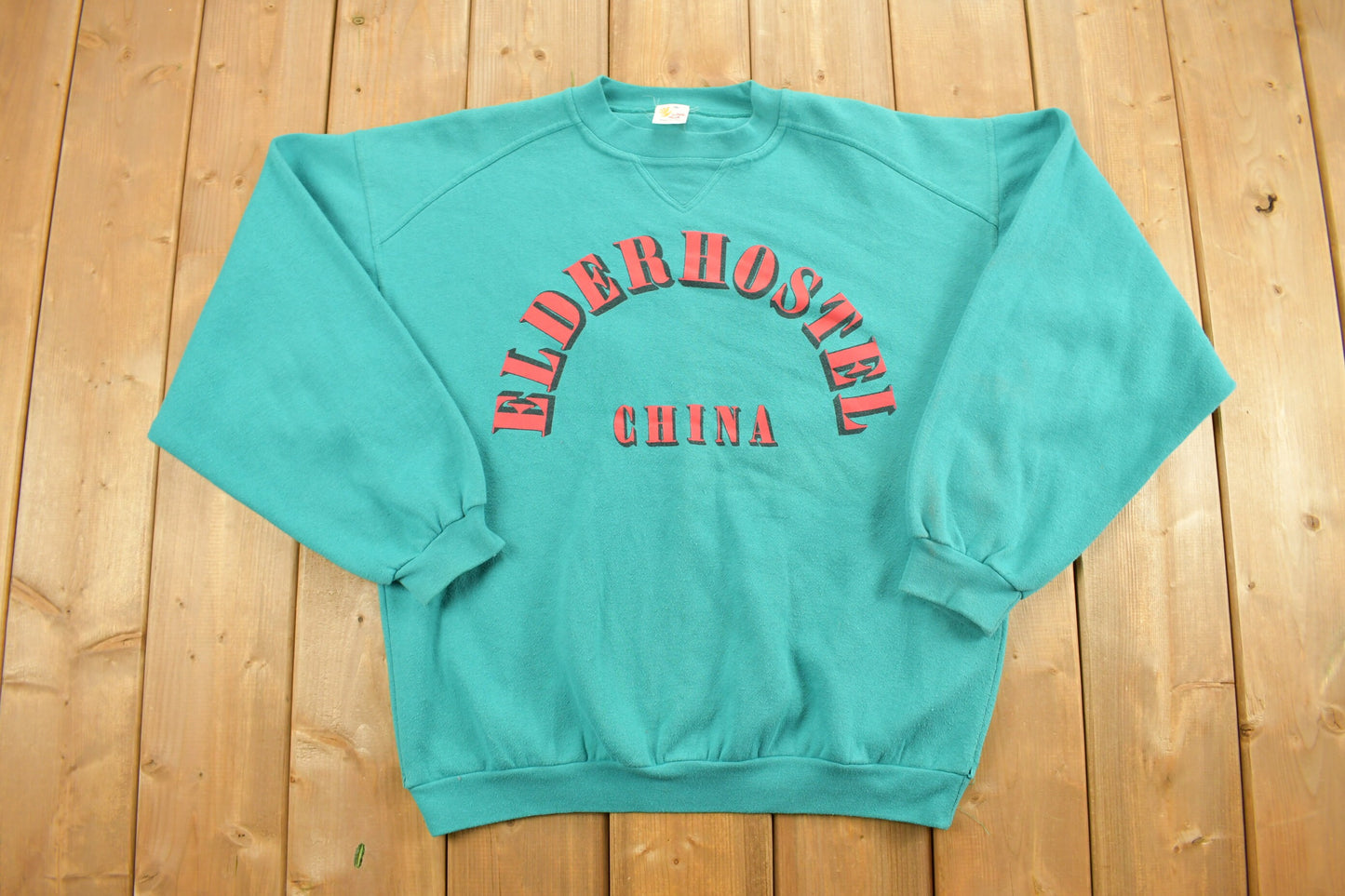 Vintage 1980s Elderhostel China Crewneck Sweatshirt / Road Scholar / Ling Hua / Vintage Pullover / Travel Sweater / Tourist