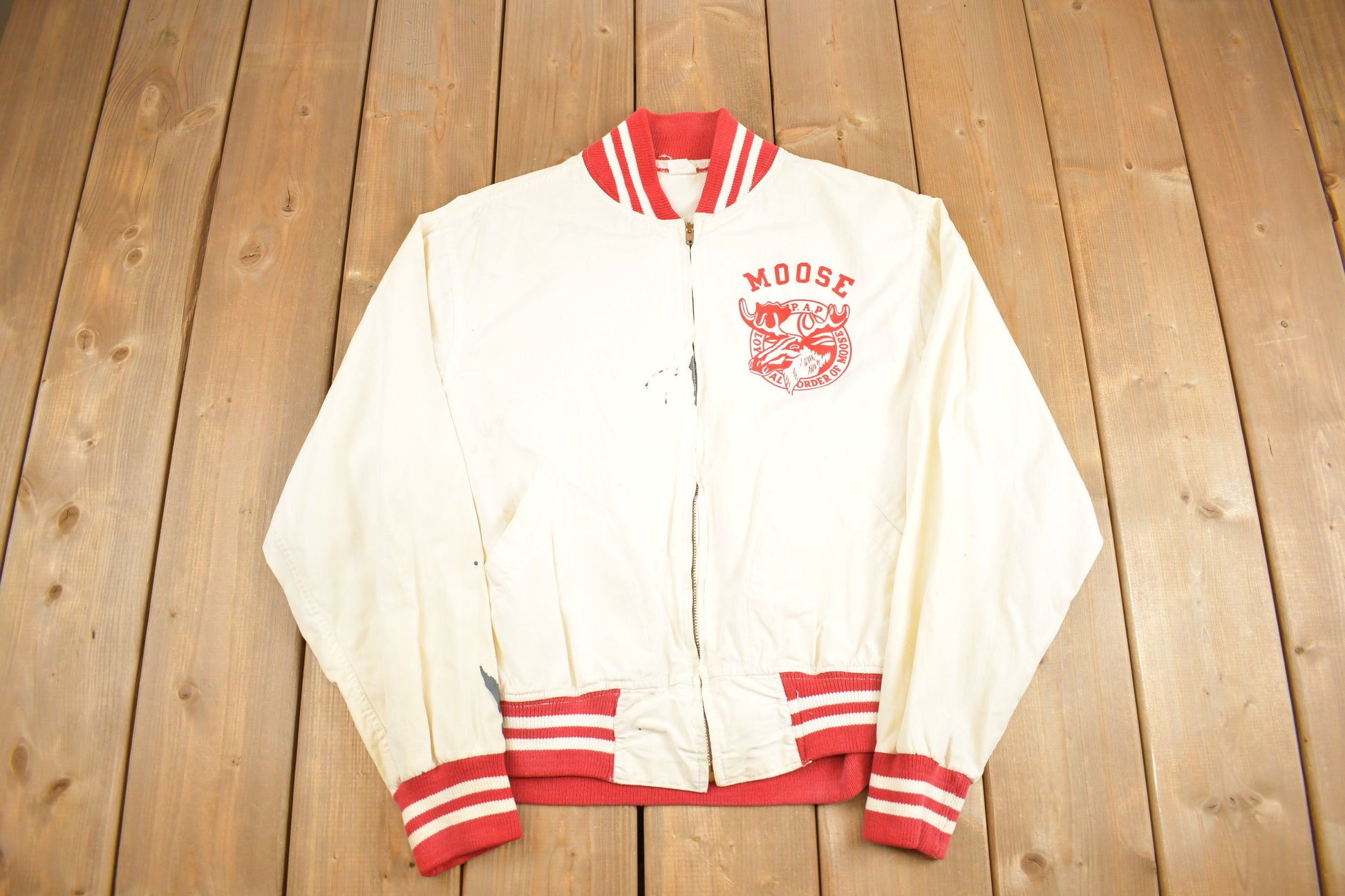 Vintage 1950s Loyal Order of Moose Champion Bomber Jacket