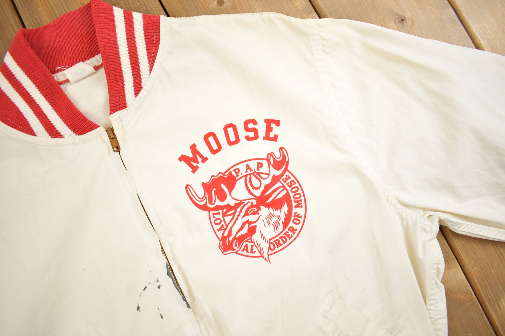 Vintage 1950s Loyal Order of Moose Champion Bomber Jacket