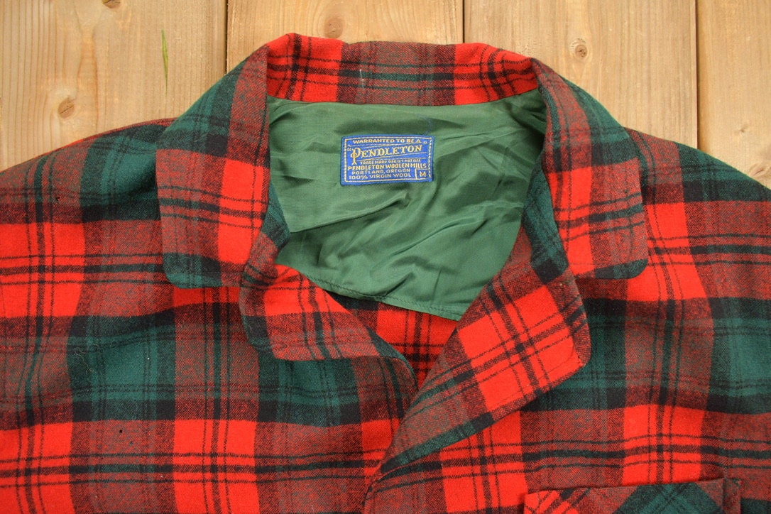 Vintage 1960s Pendleton Woolen Mills Vintage Button Up Blazer Shirt
