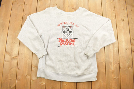 Vintage 1990s Cooperstown N.Y Graphic Crewneck