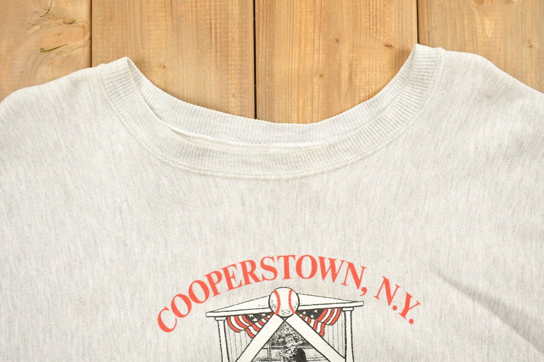 Vintage 1990s Cooperstown N.Y Graphic Crewneck