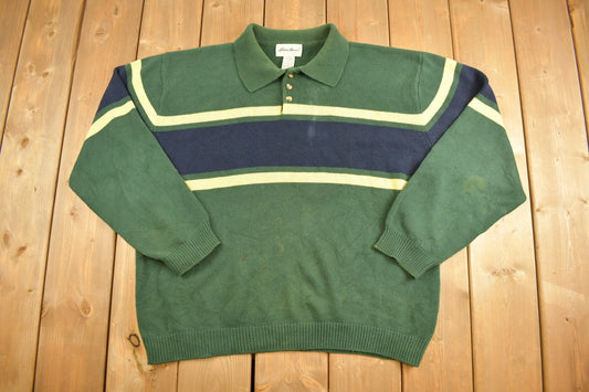 Vintage 1990s Eddie Bauer Quarter Button Sweatshirt