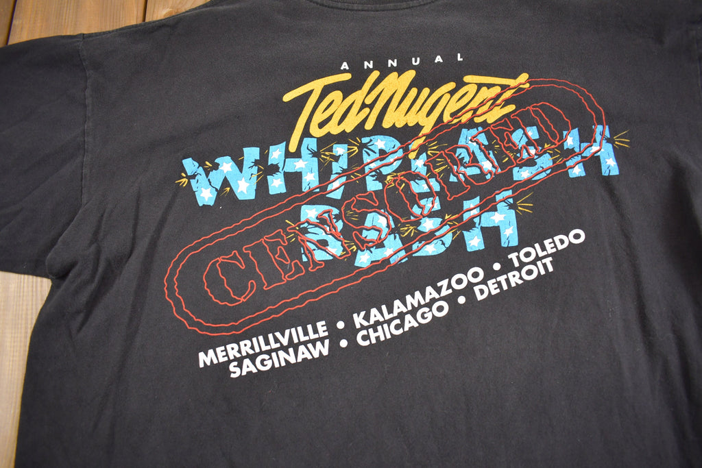 Vintage 1990s Ted Nugent Whiplash Bash T-Shirt