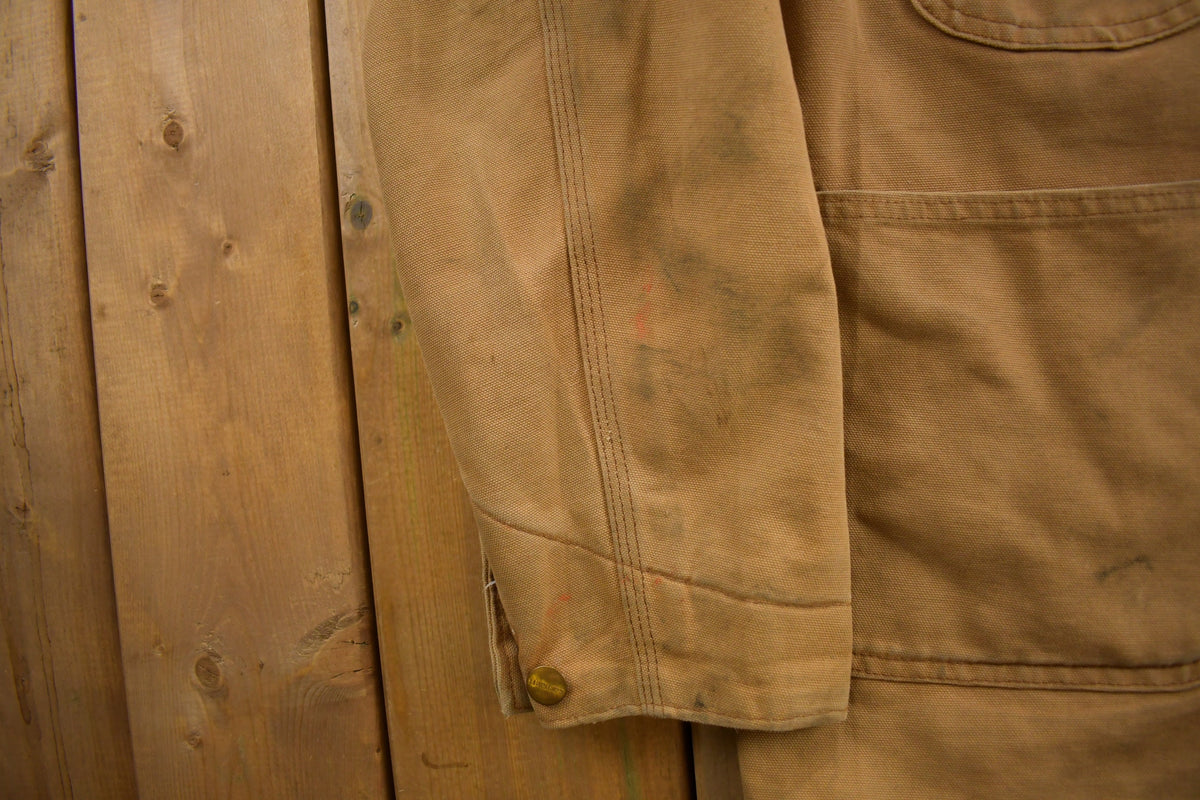 Vintage 1980s Carhartt Blanket Lined Chore Coat