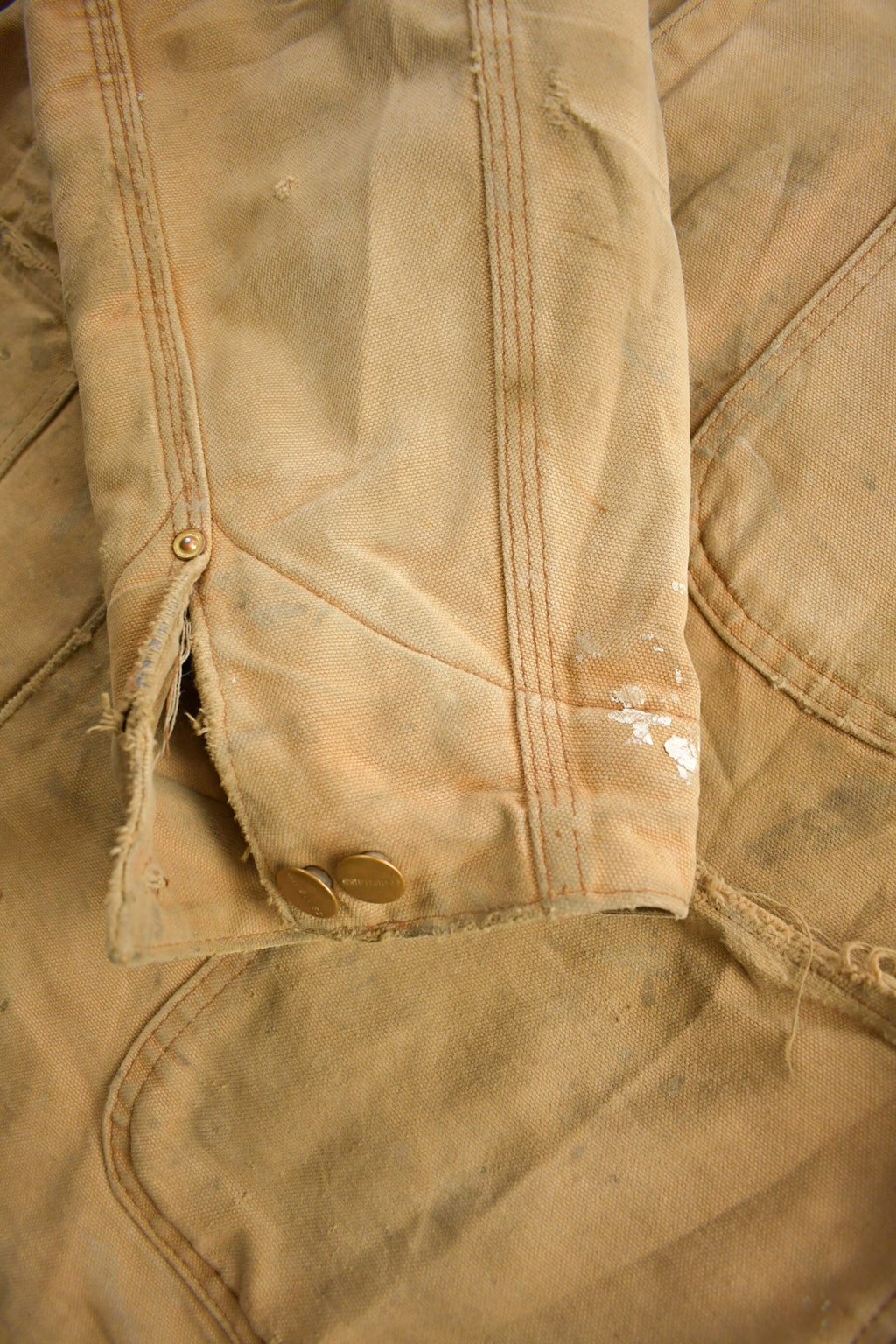 Vintage 1980s Carhartt Blanket Lined Chore Coat