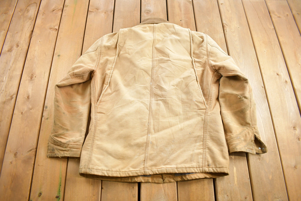 Vintage 1980s Carhartt Blanket Lined Chore Coat