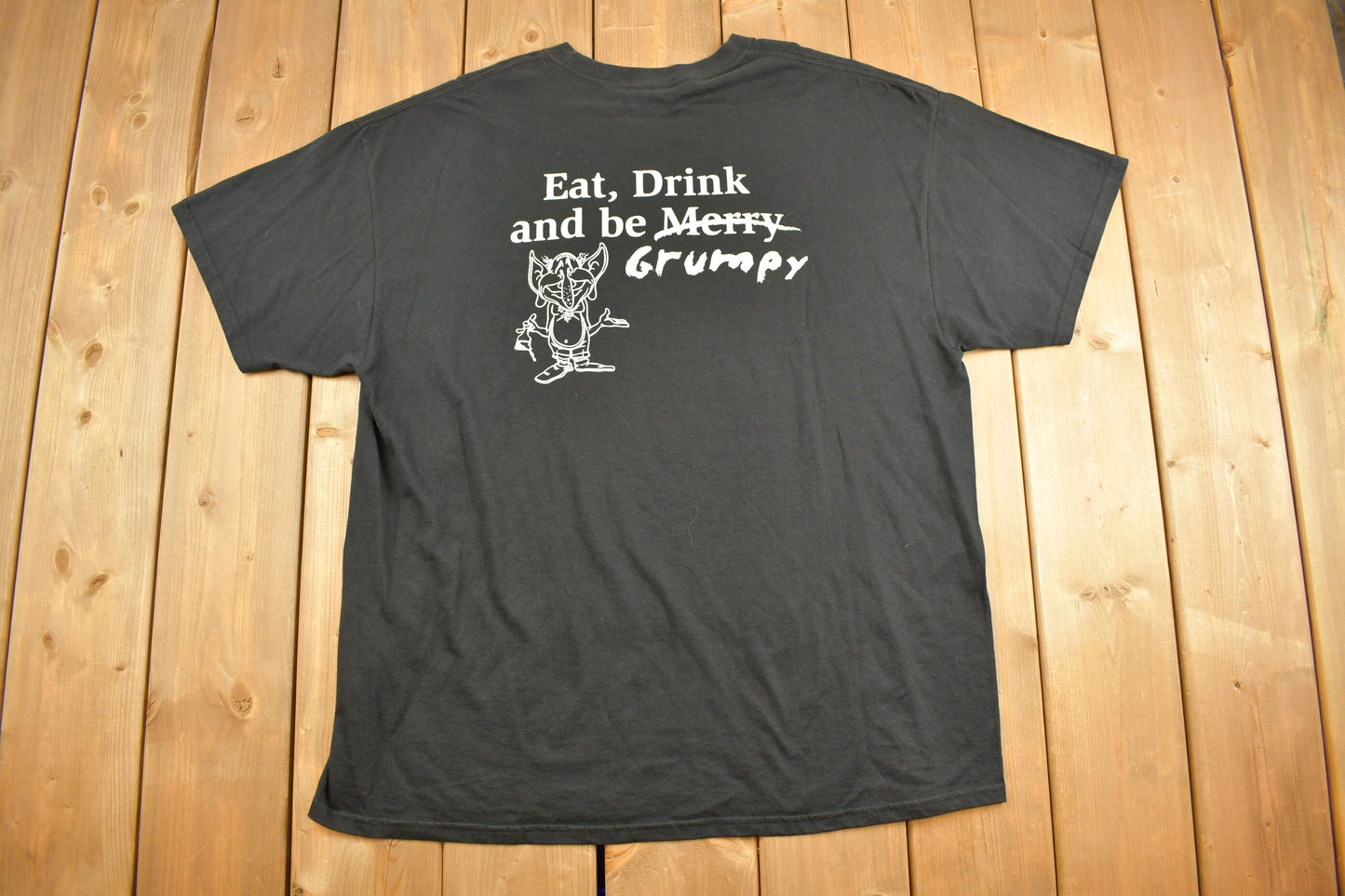 Vintage Y2K Grumpy Troll Brewing Souvenir T Shirt