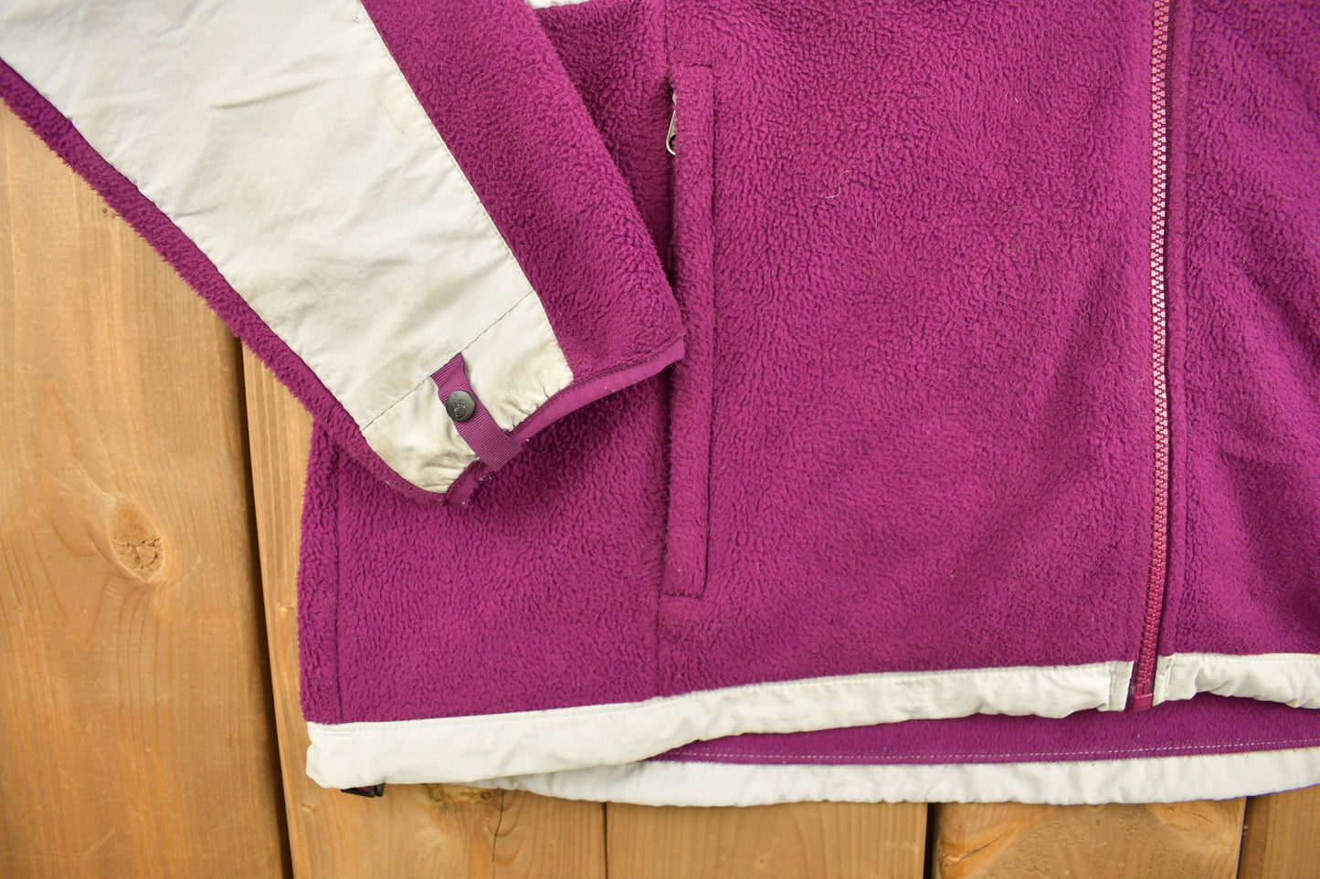 Vintage 1990s The North Face Women's Pink Denali Fleece Sweater