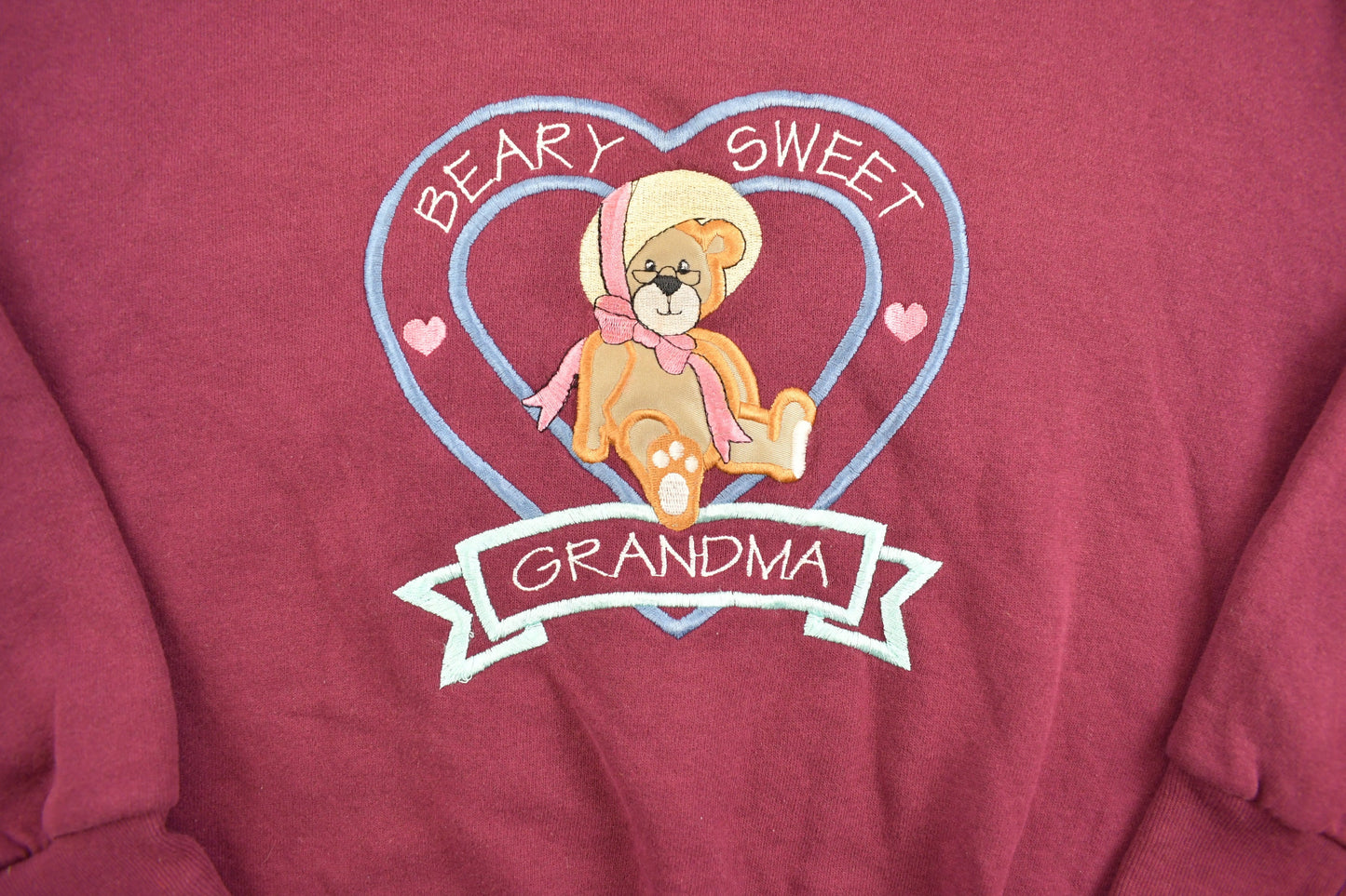 Vintage 1990s Cute Bear Grandmother Themed Crewneck Sweater