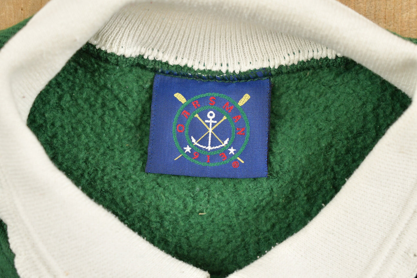 Vintage 1990s Peace On Earth Embroidered Collared Sweatshirt