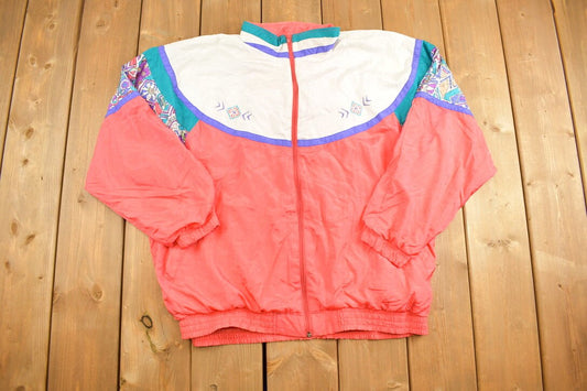 Vintage 1990s Color Block Bold Spirit Windbreaker