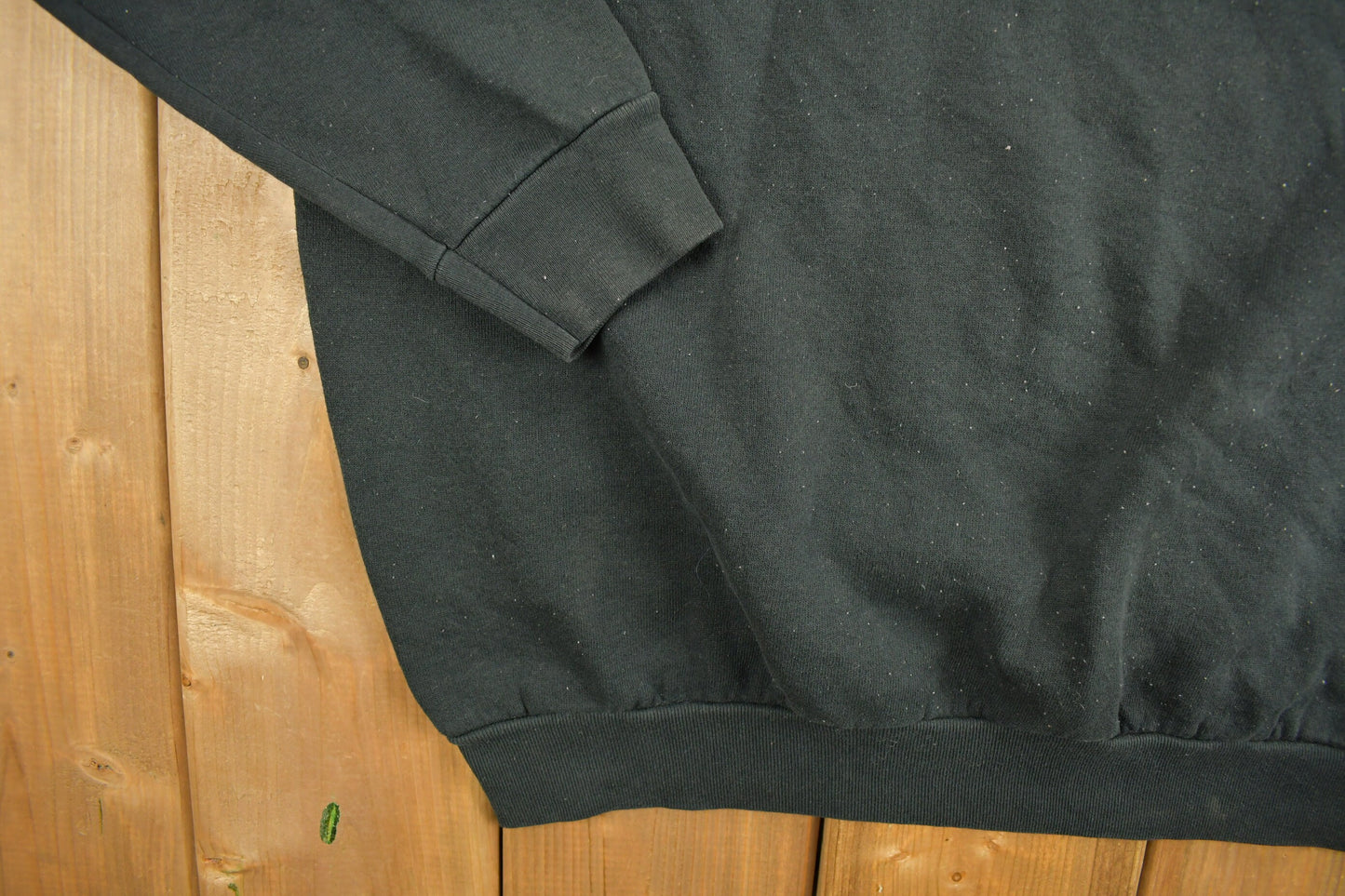 Vintage 1990s Black Blank Crewneck Sweatshirt