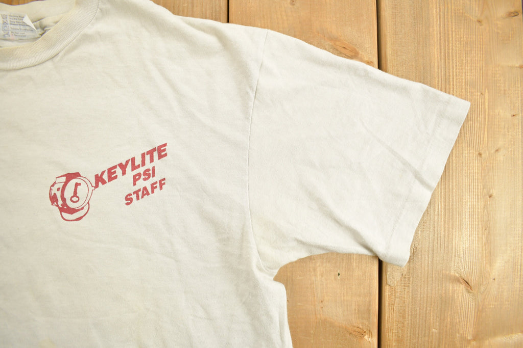 Vintage 1980s Keylite PSI Staff Graphic T-Shirt