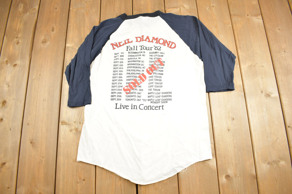 Vintage 1982 Neil Diamond Fall Tour Raglan Band T-Shirt
