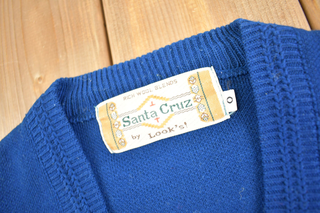 Vintage 1960s Santa Cruz Wool Knit Sweater