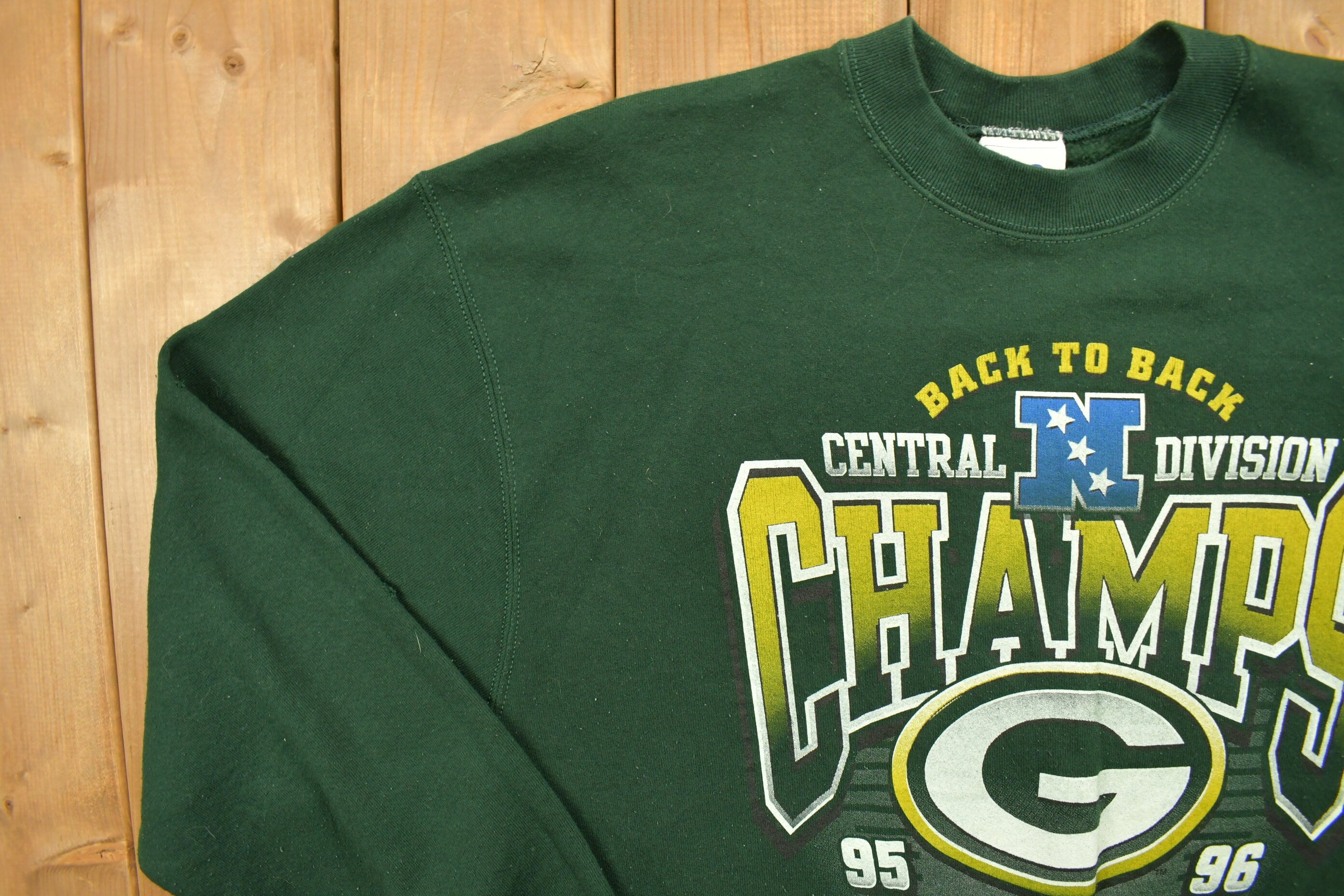 Vintage 1996 1996 Greenbay Packers Central Division Champs Sweatshirt