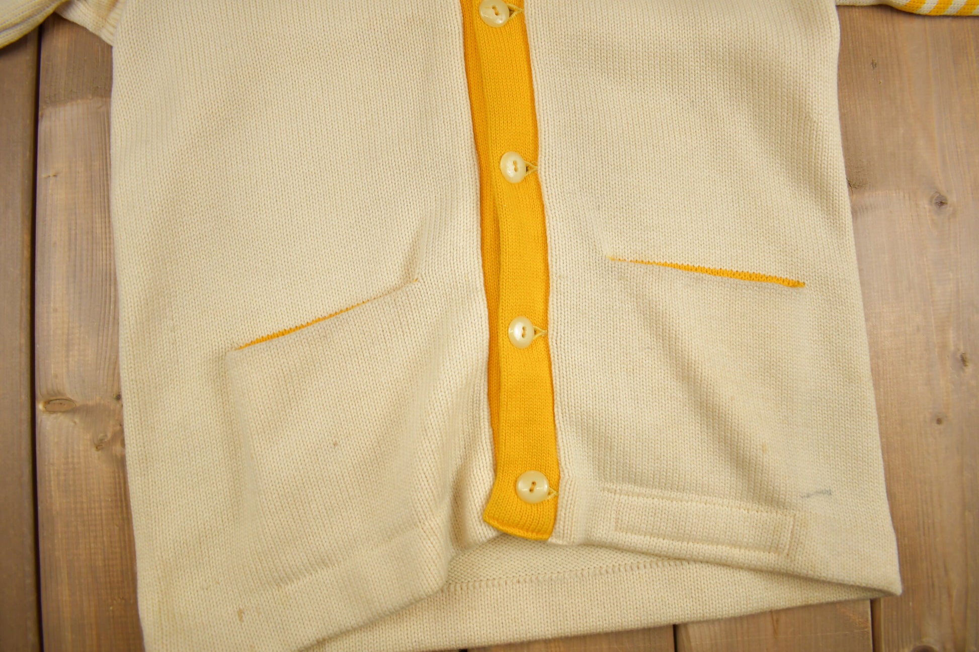 Vintage 1950s St.Ignatius Letterman Knit Cardigan Sweater