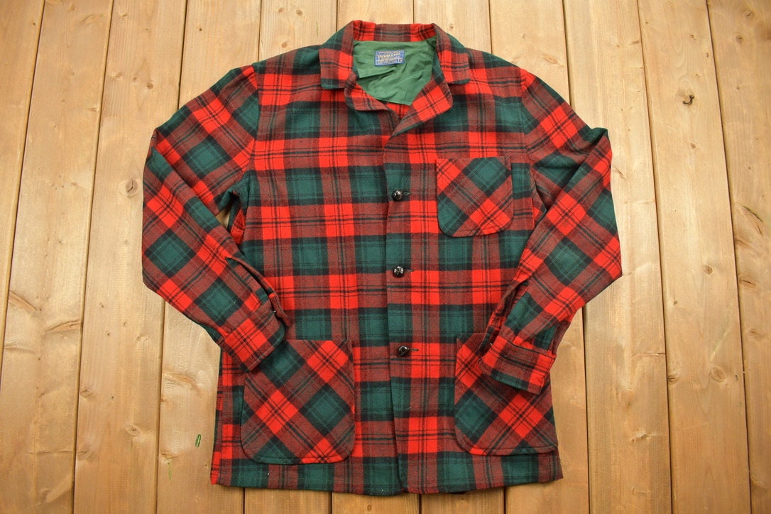 Vintage 1960s Pendleton Woolen Mills Vintage Button Up Blazer Shirt