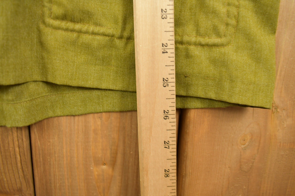 Vintage 1970s Green Zip Up Jacket