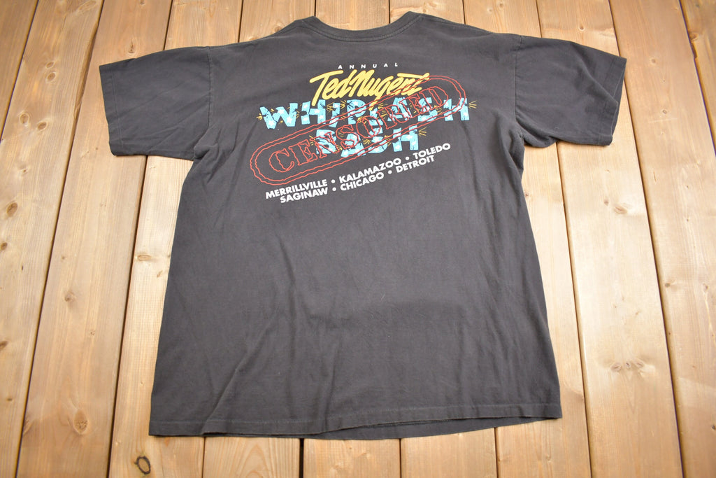 Vintage 1990s Ted Nugent Whiplash Bash T-Shirt