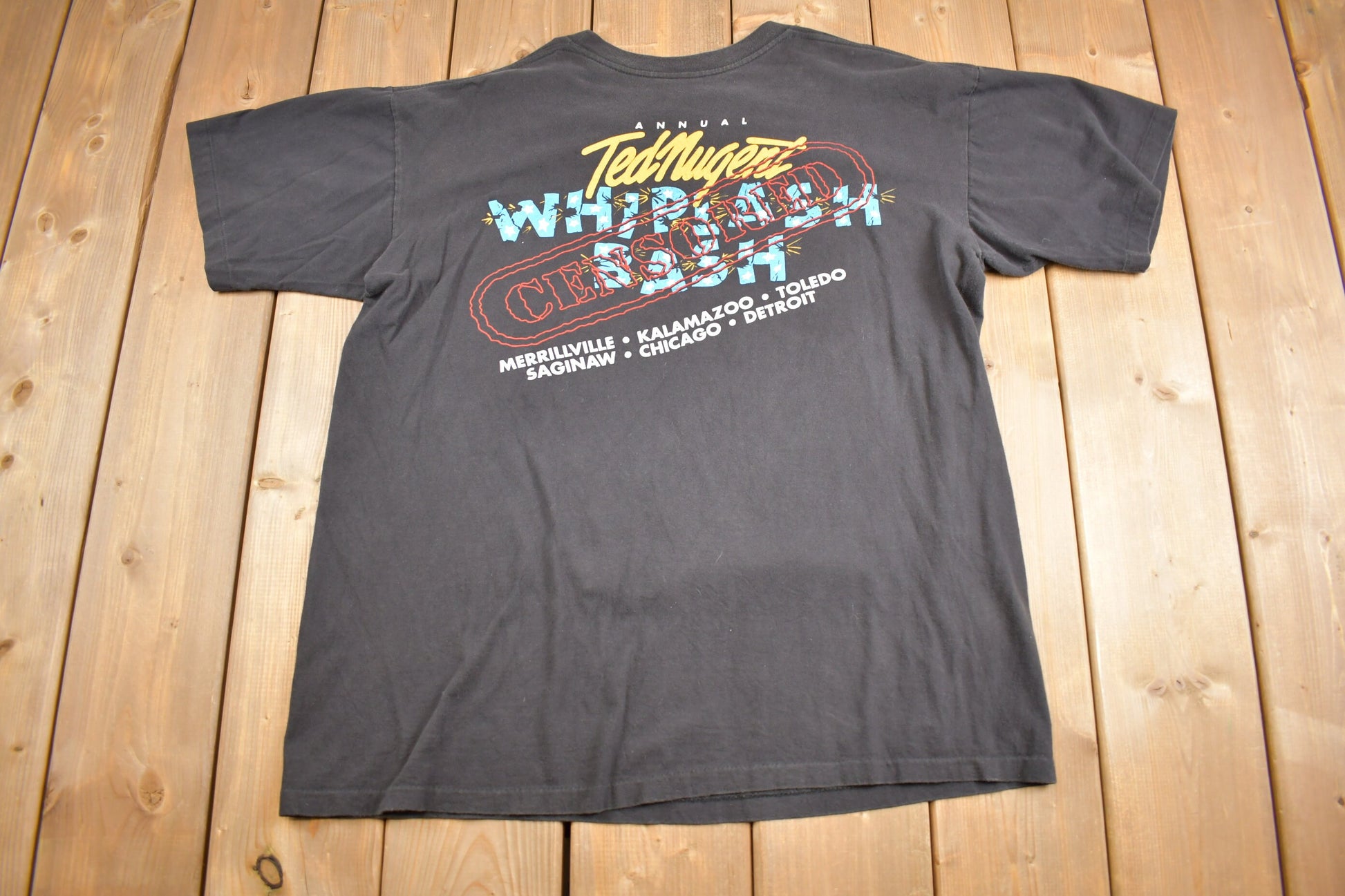 Vintage 1990s Ted Nugent Whiplash Bash T-Shirt