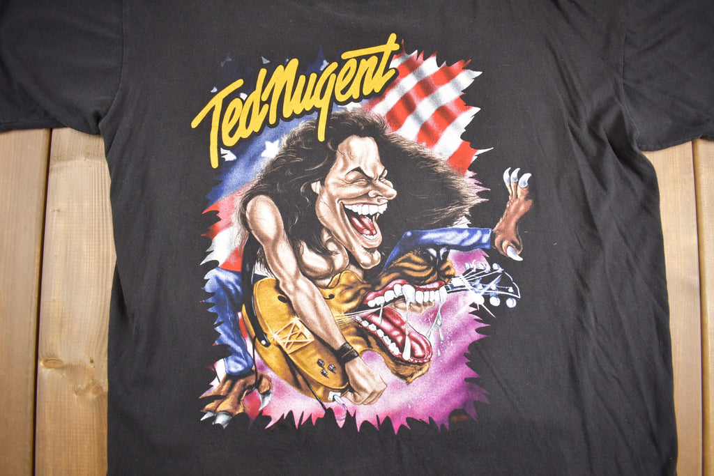 Vintage 1990s Ted Nugent Whiplash Bash T-Shirt