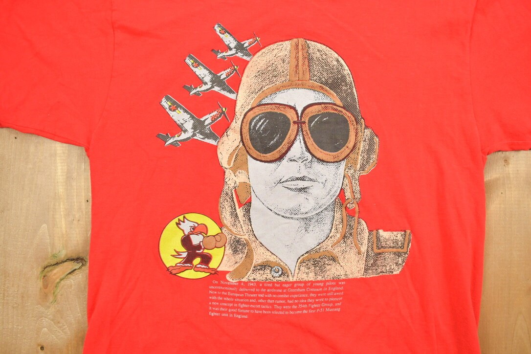 Vintage 1980s Pilot Story Graphic T-Shirt